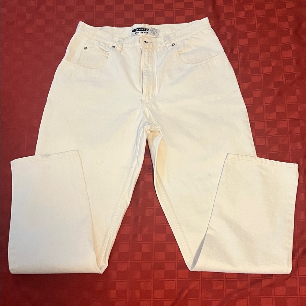 Anchor Blue Relaxed White Denim